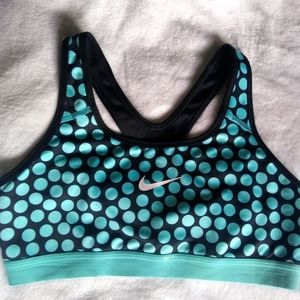 Nike dry fit sports bra blue